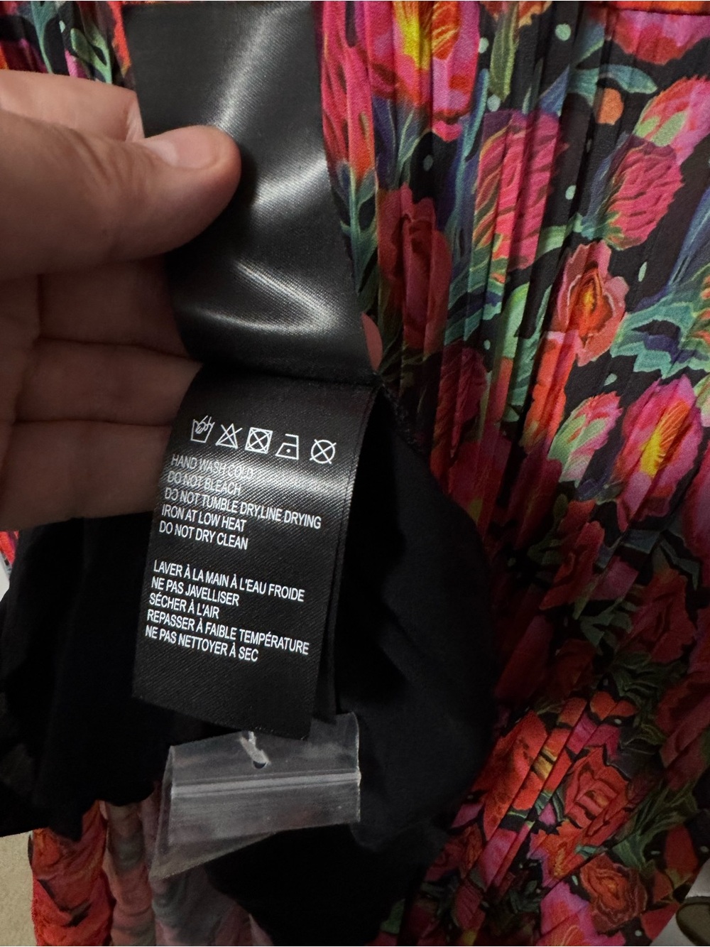 032 FARM RIO Anthropologie Women's Floral Pleated Drop-Waist Maxi Dress, Medium - Picture 8 of 11